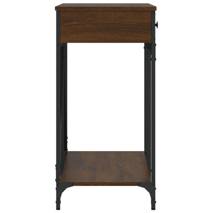 Console Table Brown Oak 100x39x78.5 cm Engineered Wood