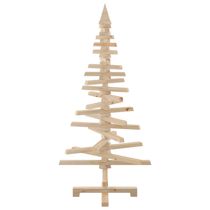 Wooden Christmas Tree for Decoration 120 cm Solid Wood Pine