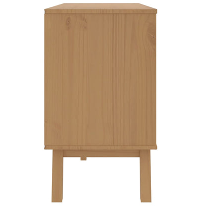 Drawer Cabinet OLDEN Brown Solid Wood Pine