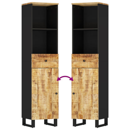 3 Piece Bathroom Furniture Set Solid Wood Mango