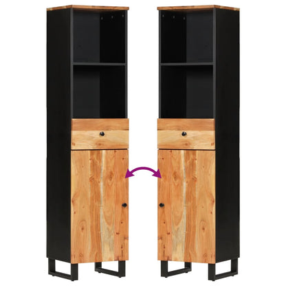 3 Piece Bathroom Furniture Set Solid Wood Acacia