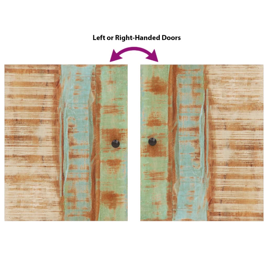 4 Piece Bathroom Furniture Set Solid Wood Reclaimed