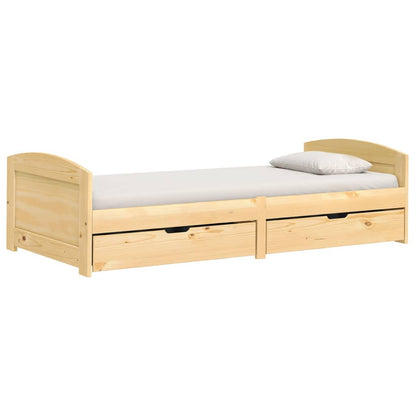 Day Bed with 2 Drawers without Mattress "IRUN" 90x200 cm