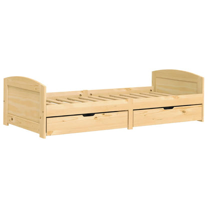 Day Bed with 2 Drawers without Mattress "IRUN" 90x200 cm