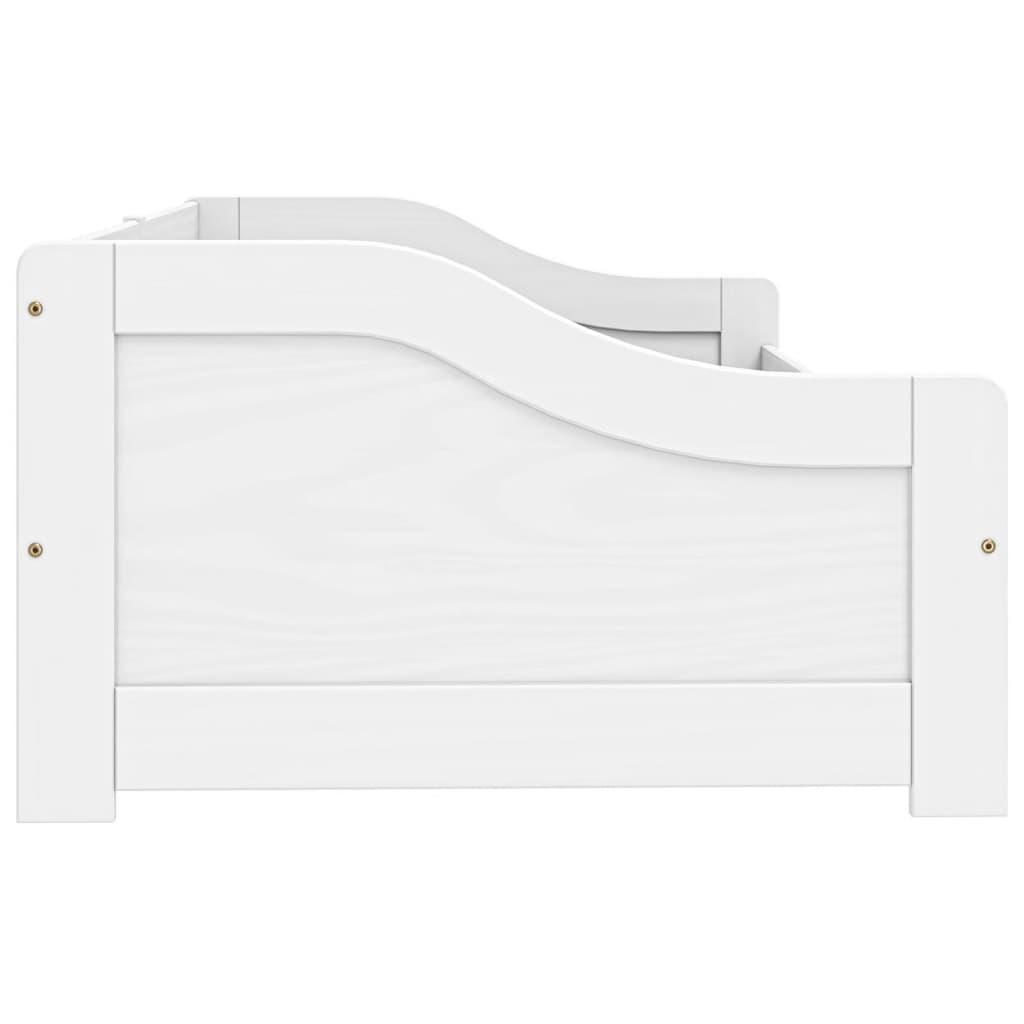 Day Bed with 2 Drawers without Mattress "IRUN" White 90x200 cm