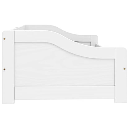Day Bed with 2 Drawers without Mattress "IRUN" White 90x200 cm