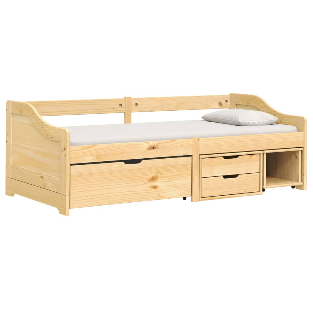 Day Bed with 3 Drawers without Mattress "IRUN" 90x200 cm