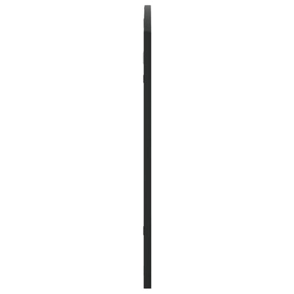 Wall Mirror Black 100x60 cm Arch Iron