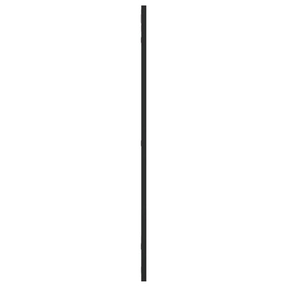 Wall Mirror Black 50x80 cm Rectangle Iron