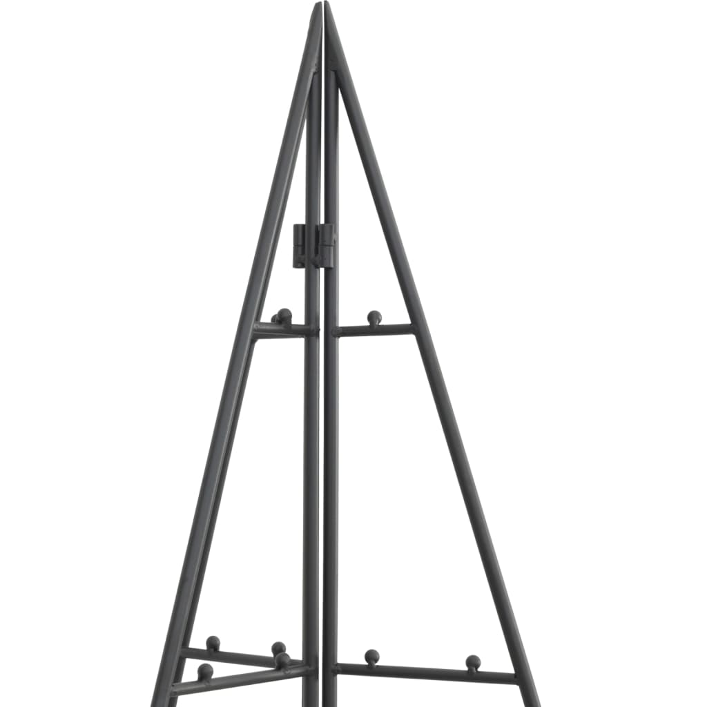 Metal Christmas Tree for Decoration Black 180 cm
