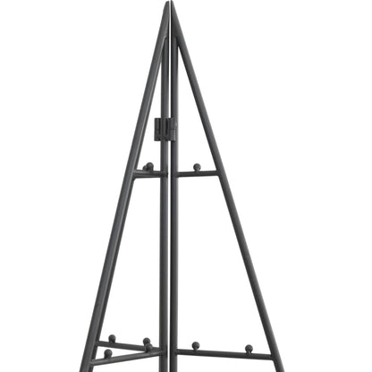 Metal Christmas Tree for Decoration Black 180 cm
