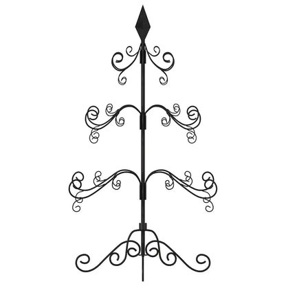 Metal Christmas Tree for Decoration Black 90 cm