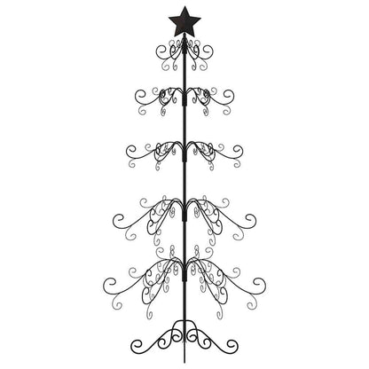 Metal Christmas Tree for Decoration Black 150 cm