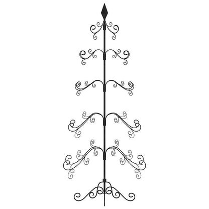 Metal Christmas Tree for Decoration Black 150 cm
