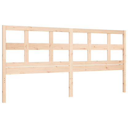 Bed Frame without Mattress 200x200 cm Solid Wood