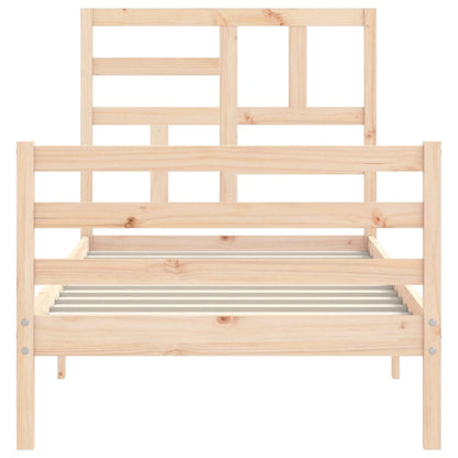 Bed Frame without Mattress Small Single Solid Wood