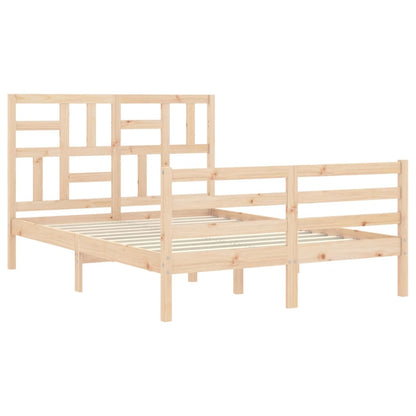 Bed Frame without Mattress Small Double Solid Wood