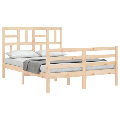 Bed Frame without Mattress Small Double Solid Wood