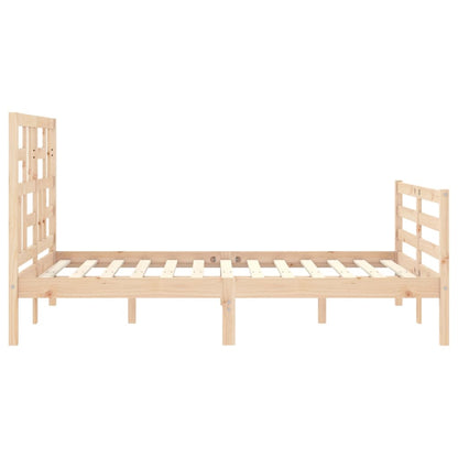 Bed Frame without Mattress Small Double Solid Wood
