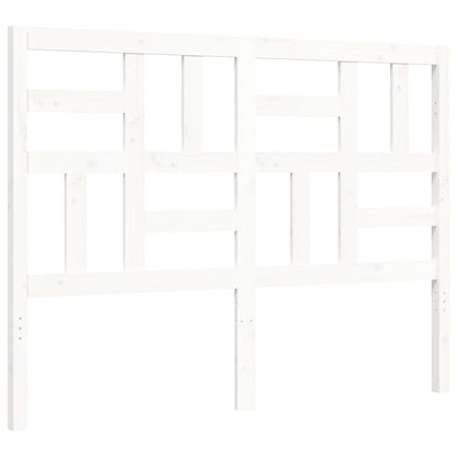 Bed Frame without Mattress White Small Double Solid Wood
