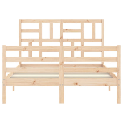 Bed Frame without Mattress 120x200 cm Solid Wood