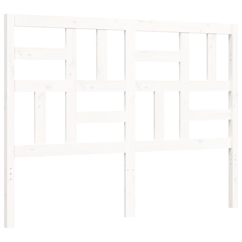 Bed Frame without Mattress White 120x200 cm Solid Wood