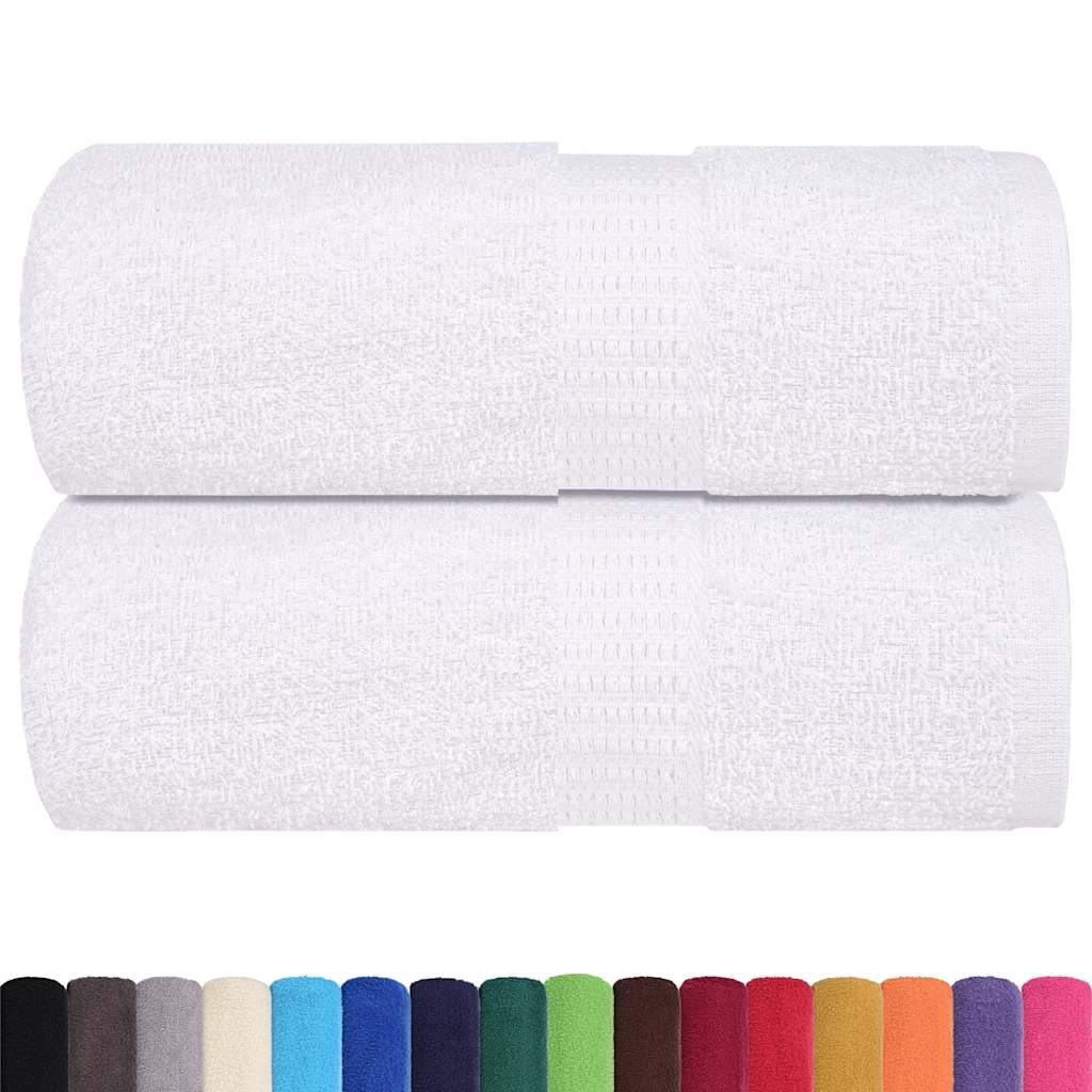 Wash Towels 2 pcs FROGN White 30x30 cm 100% Cotton