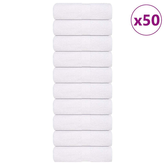 Wash Towels 50 pcs FROGN White 30x30 cm 100% Cotton