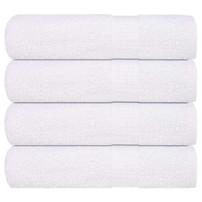 Hand Towels 4 pcs White 50x100 cm 360 gsm 100% Cotton