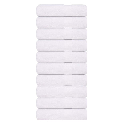 Bath Towels 10 pcs White 100x150 cm 360 gsm 100% Cotton
