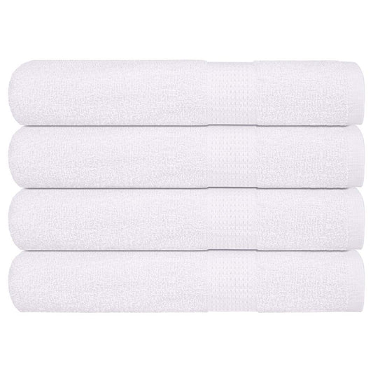 Sauna Towels 4 pcs White 80x200 cm 360 gsm 100% Cotton