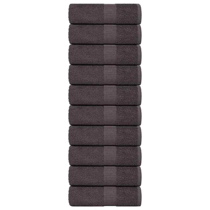 Wash Towels 10 pcs FROGN Anthracite 30x30 cm 100% Cotton