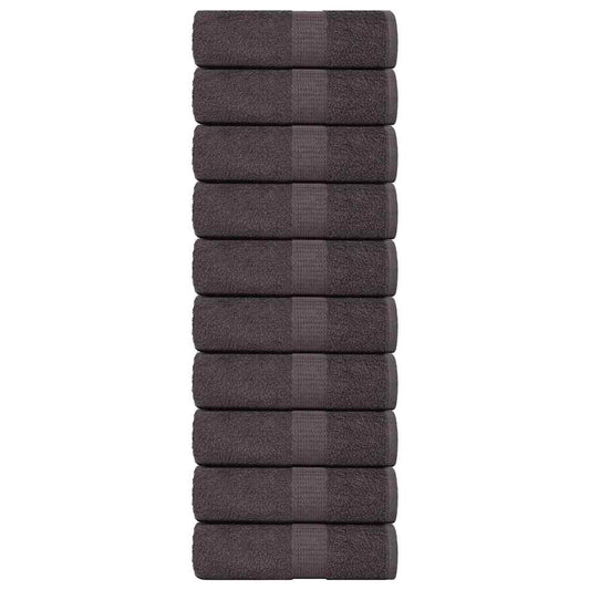 Wash Towels 10 pcs FROGN Anthracite 30x30 cm 100% Cotton