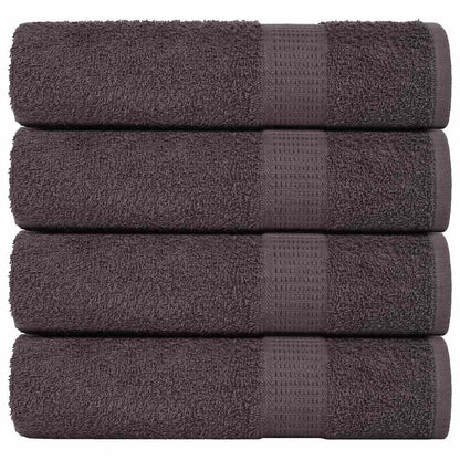 Bath Towels 4 pcs Anthracite 100x150 cm 360 gsm 100% Cotton