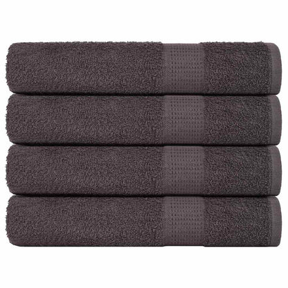 Towels 4 pcs Anthracite 100x200 cm 360 gsm 100% Cotton
