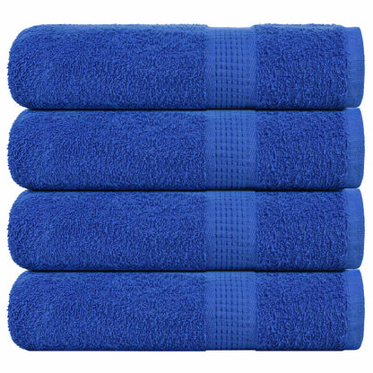 Hand Towels 4 pcs Blue 50x100 cm 360 gsm 100% Cotton