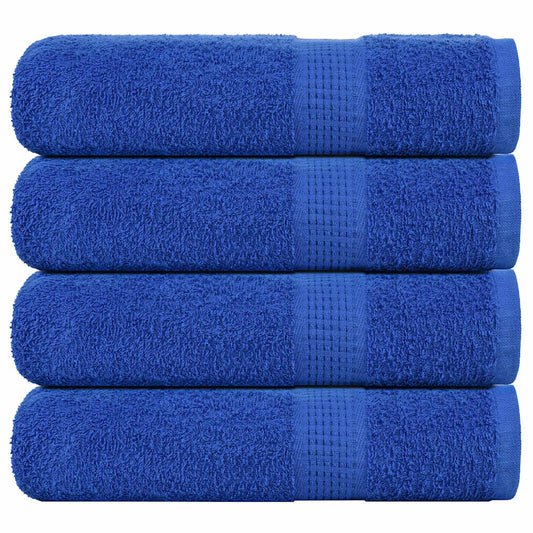 Hand Towels 4 pcs Blue 50x100 cm 360 gsm 100% Cotton