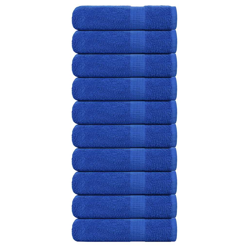 Shower Towels 10 pcs Blue 70x140 cm 360 gsm 100% Cotton