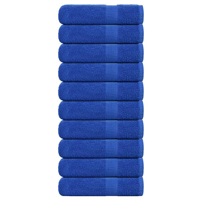 Shower Towels 10 pcs Blue 70x140 cm 360 gsm 100% Cotton