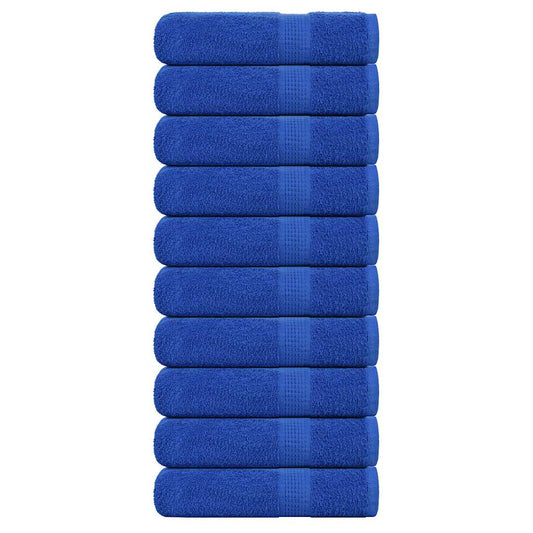 Shower Towels 10 pcs Blue 70x140 cm 360 gsm 100% Cotton