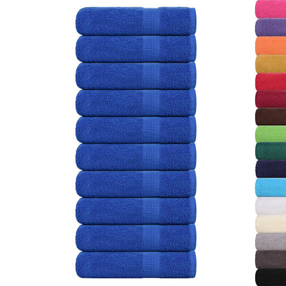 Shower Towels 10 pcs Blue 70x140 cm 360 gsm 100% Cotton
