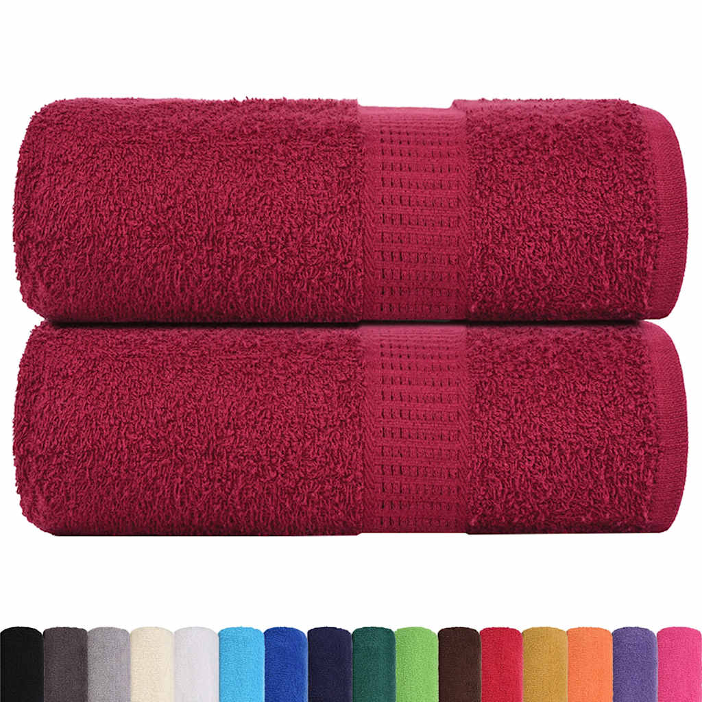 Wash Towels 2 pcs FROGN Bordeaux 30x30 cm 100% Cotton