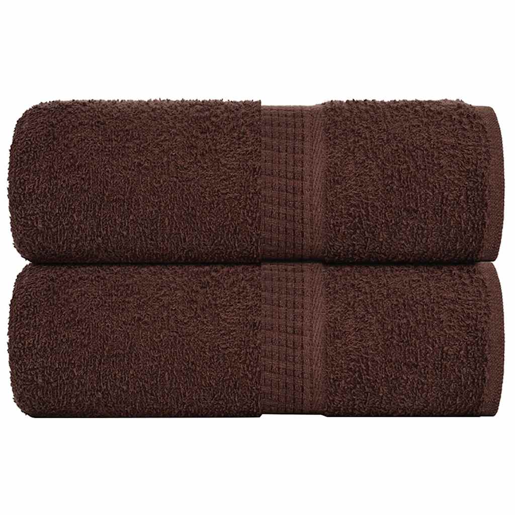 Wash Towels 2 pcs FROGN Brown 30x30 cm 100% Cotton