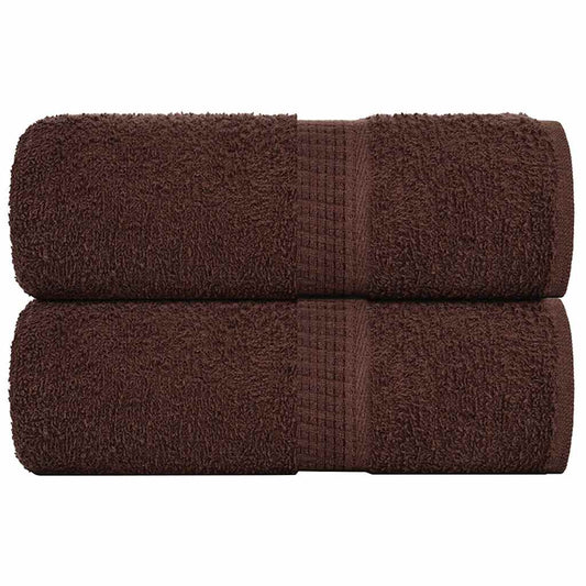 Wash Towels 2 pcs FROGN Brown 30x30 cm 100% Cotton