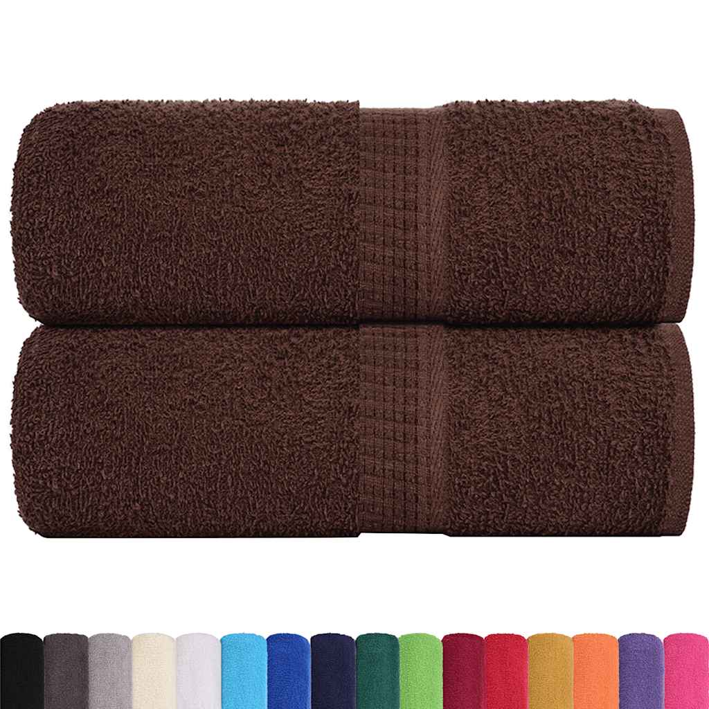 Wash Towels 2 pcs FROGN Brown 30x30 cm 100% Cotton