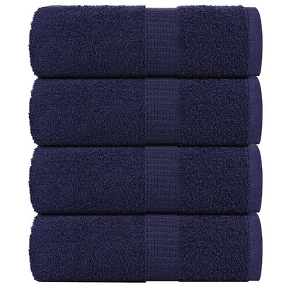 Wash Towels 4 pcs FROGN Navy Blue 30x30 cm 100% Cotton