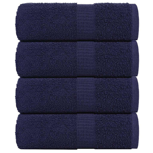 Wash Towels 4 pcs FROGN Navy Blue 30x30 cm 100% Cotton