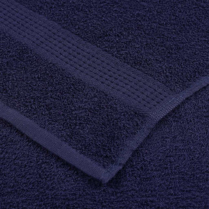 Bath Towels 10 pcs Navy Blue 100x150 cm 360 gsm 100% Cotton