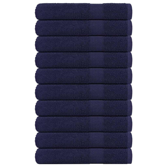 Sauna Towels 10 pcs Navy Blue 80x200 cm 360 gsm 100% Cotton