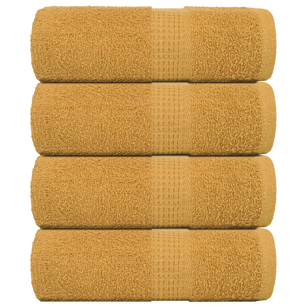 Wash Towels 4 pcs FROGN Gold 30x30 cm 100% Cotton